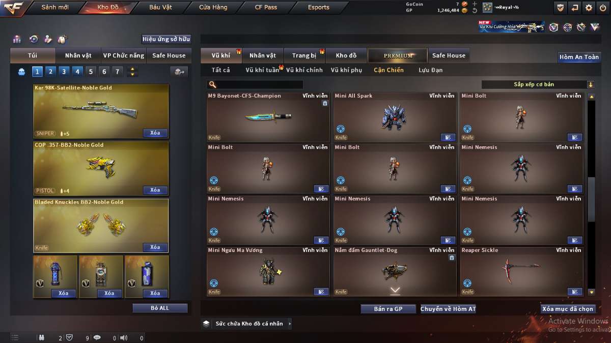 shop acc cf uy tin gia re